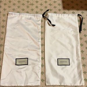 Gucci silk shoe bags